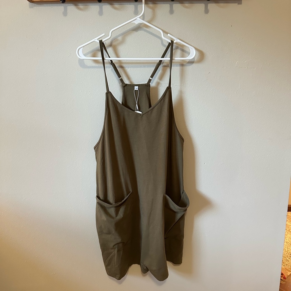Anrabess Olive Green Women’s Short Romper